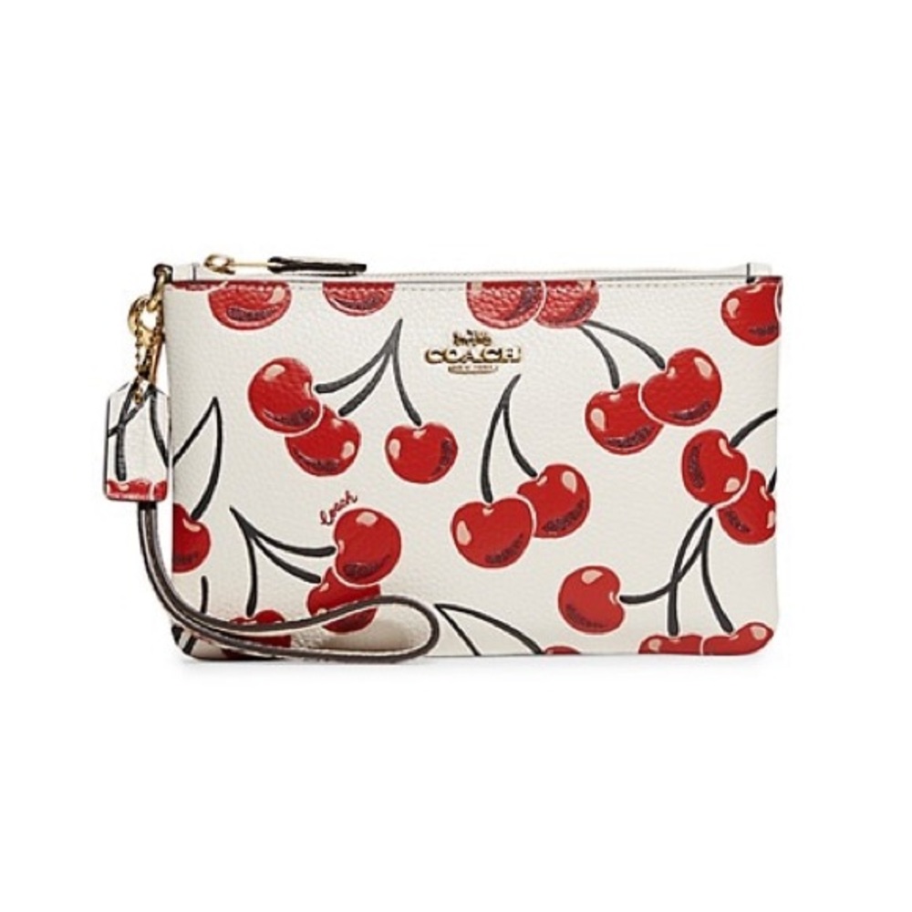 NWT COACH Cherry Print Wristlet 🍒